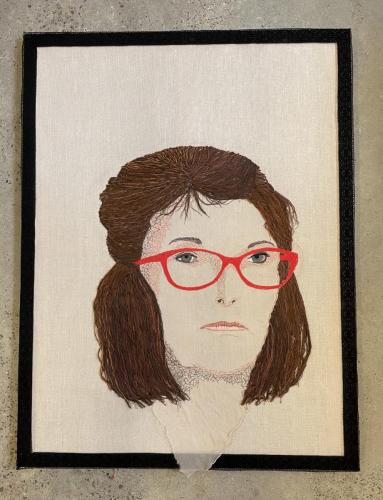 Self Portrait | Embroidery online | 106 x 81 cm framed | $2,800