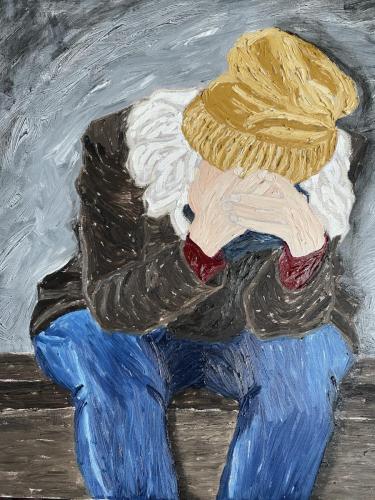 Homeless Woman I |50 x 60 cm | Oil on canvas | $780