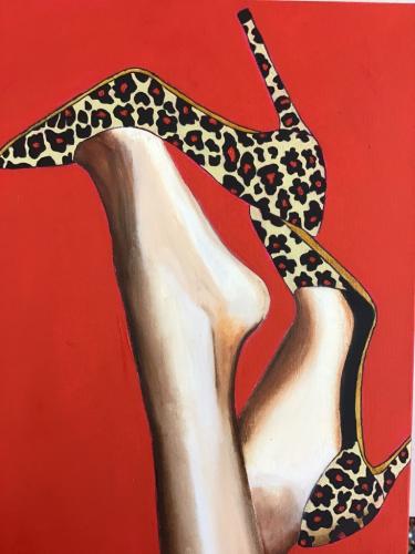 Shoes | Oil & Acrylic on deep edge canvas | 30x40cm | SOLD